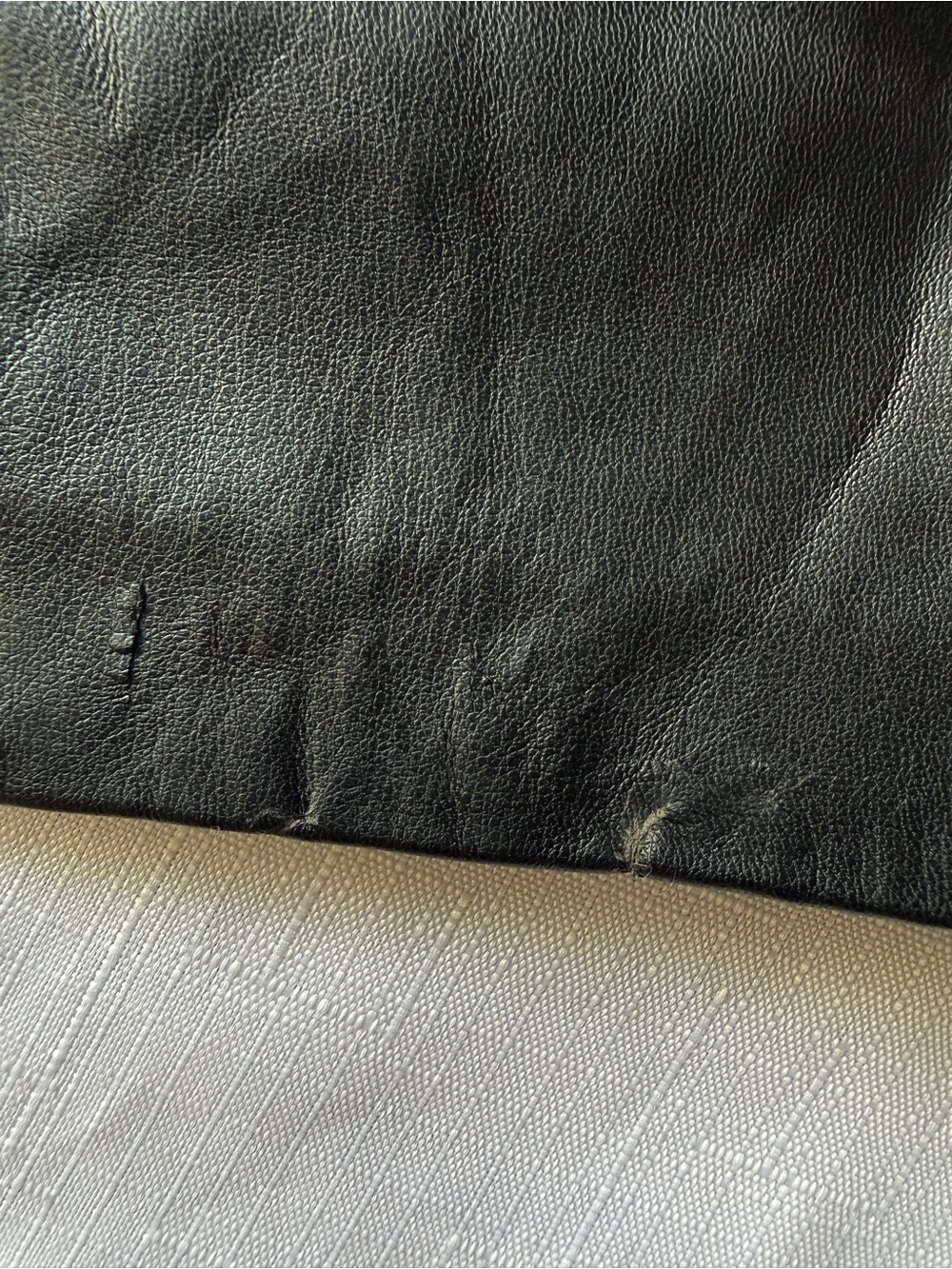 Abercrombie & Fitch Scarlett Mini Skort Black Faux Leather Size L - Picture 7 of 7